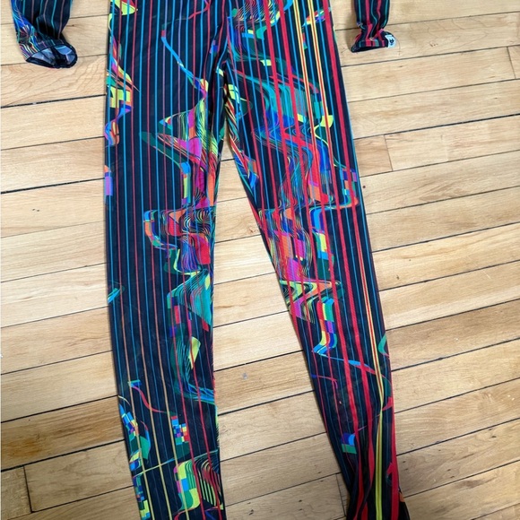 BADINKA Simulation Mesh Shrug and pants Set neon rave party outfit - Picture 8 of 10